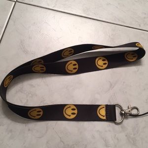 Smiley face lanyard
